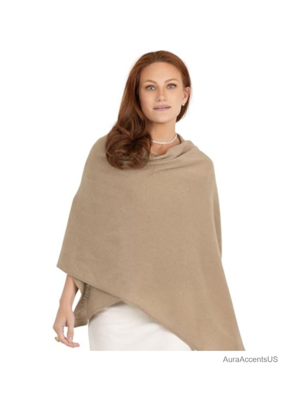 100% Cashmere Wrap Scarf Soft Knitted Shawl Travel Accessory
